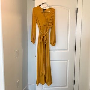 Mustard Gold maxi dress